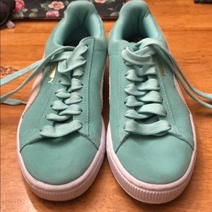 Authentic Mint Green Puma Shoes